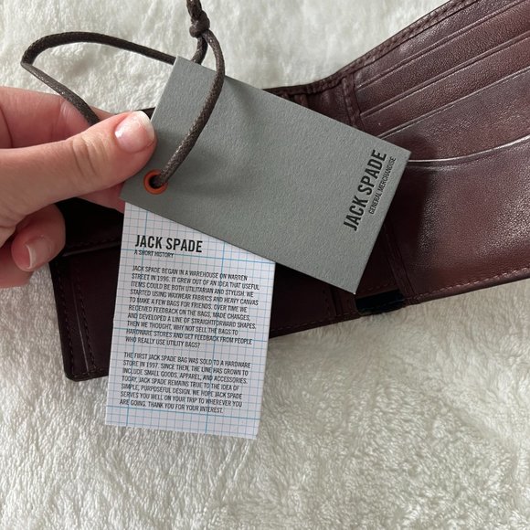 jack spade warren street tan brown wallet *PLEASE READ* - Picture 8 of 13